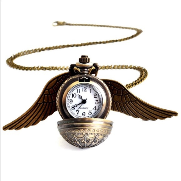🎃🕸️ Harry Potter Golden Snitch Hidden Watch Pendant 🏆Host Pick🏆 - Picture 4 of 8